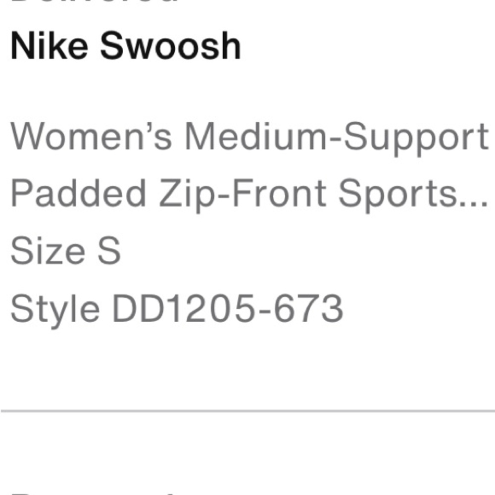 Nike Swoosh Women's Medium-Support Padded Zip-Front Sports Bra Chile Red Small - Picture 7 of 16